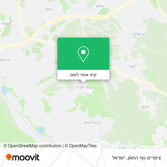 מפת צימרים נוף החאן