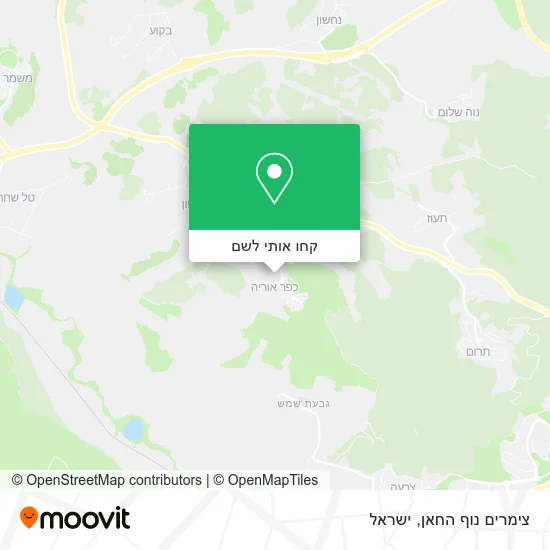 מפת צימרים נוף החאן
