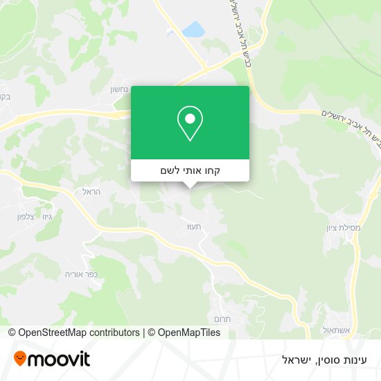מפת עינות סוסין