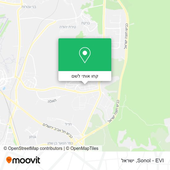 מפת Sonol - EVI