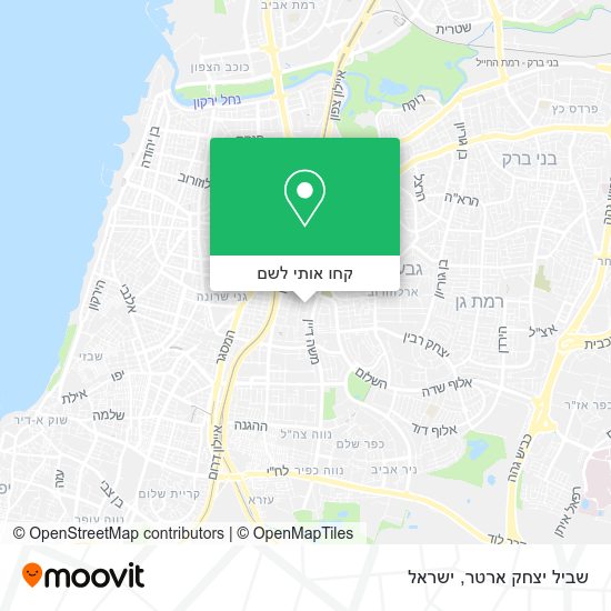 מפת שביל יצחק ארטר