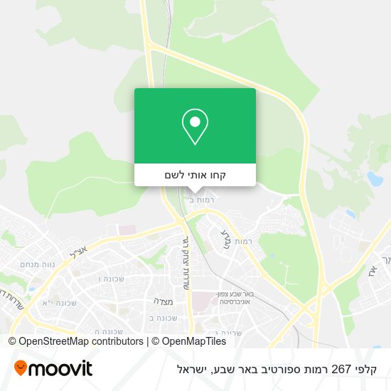 מפת קלפי 267 רמות ספורטיב באר שבע