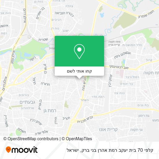 מפת קלפי 70 בית יעקב רמת אהרן בני ברק
