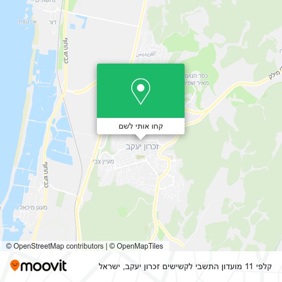 מפת קלפי 11 מועדון התשבי לקשישים זכרון יעקב