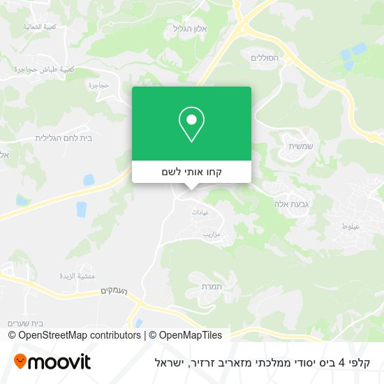 מפת קלפי 4 ביס יסודי ממלכתי מזאריב זרזיר