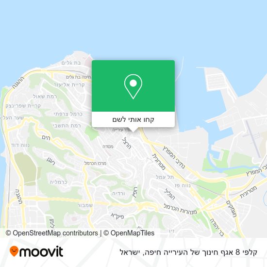 מפת קלפי 8 אגף חינוך של העירייה חיפה