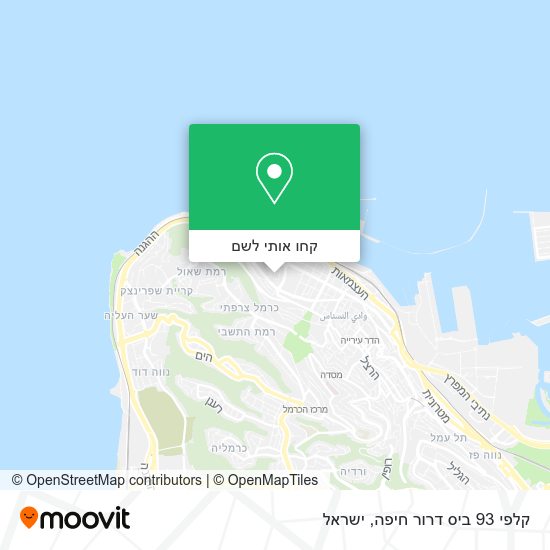 מפת קלפי 93 ביס דרור חיפה