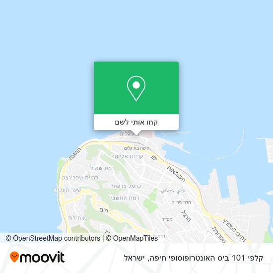 מפת קלפי 101 ביס האונטרופוסופי חיפה