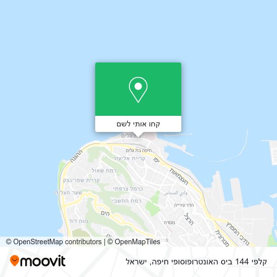 מפת קלפי 144 ביס האונטרופוסופי חיפה