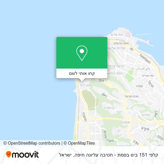 מפת קלפי 151 ביס בסמת - חטיבה עליונה חיפה