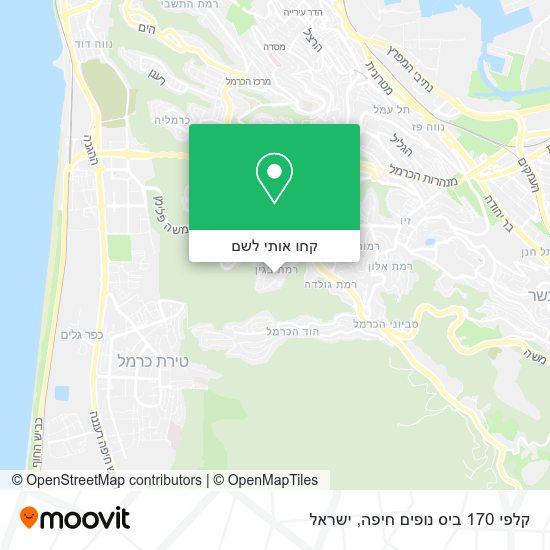 מפת קלפי 170 ביס נופים חיפה