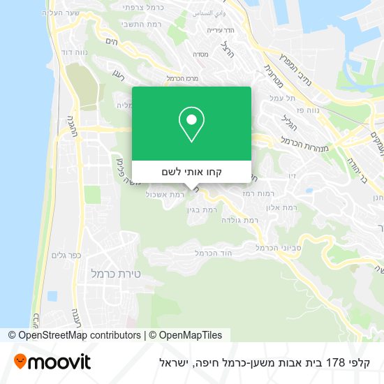 מפת קלפי 178 בית אבות משען-כרמל חיפה