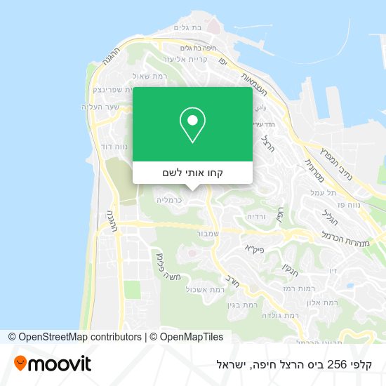 מפת קלפי 256 ביס הרצל חיפה