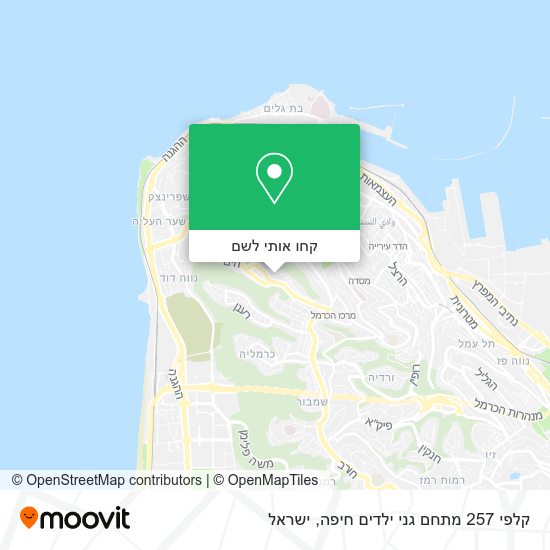 מפת קלפי 257 מתחם גני ילדים חיפה