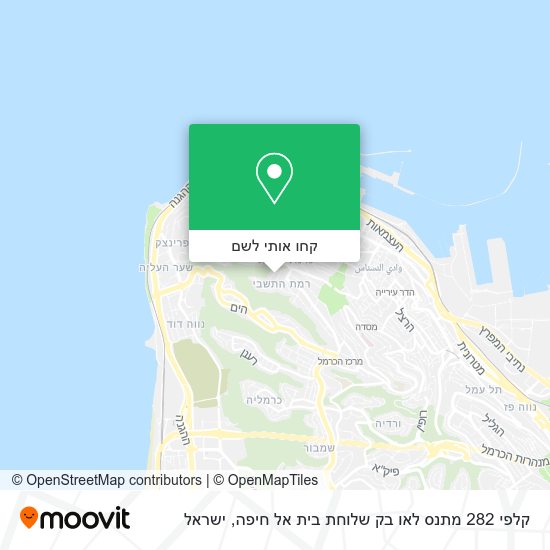 מפת קלפי 282 מתנס לאו בק שלוחת בית אל חיפה
