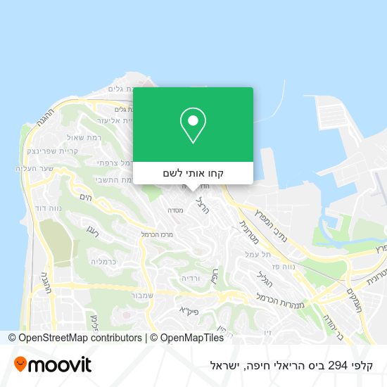 מפת קלפי 294 ביס הריאלי חיפה
