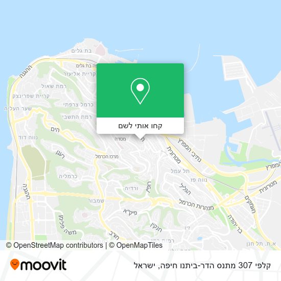 מפת קלפי 307 מתנס הדר-ביתנו חיפה