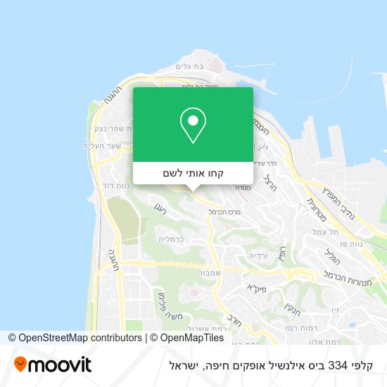 מפת קלפי 334 ביס אילנשיל אופקים חיפה