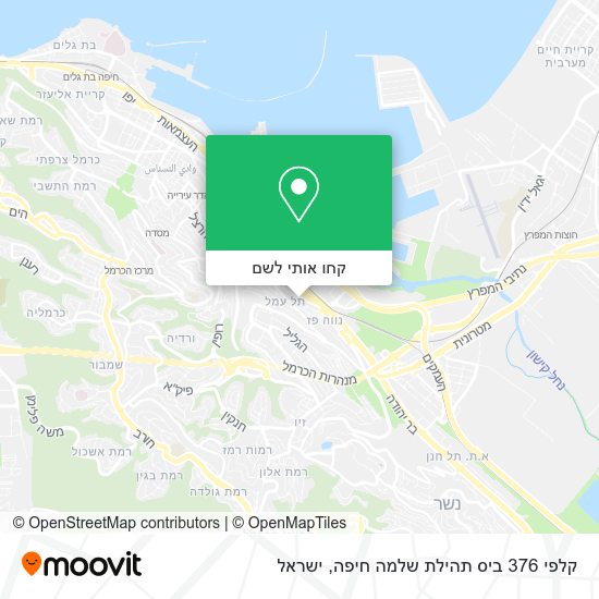 מפת קלפי 376 ביס תהילת שלמה חיפה