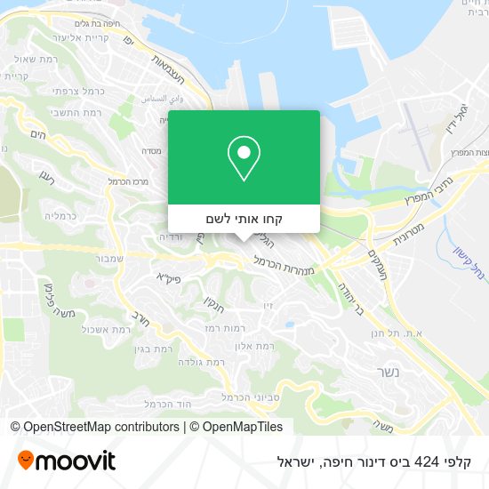 מפת קלפי 424 ביס דינור חיפה