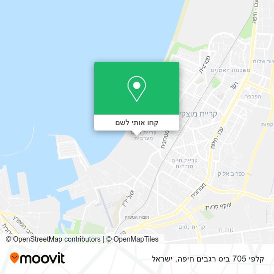 מפת קלפי 705 ביס רגבים חיפה