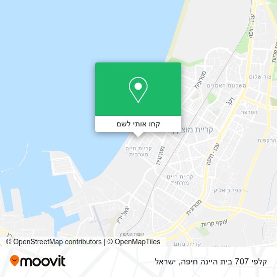 מפת קלפי 707 בית היינה חיפה