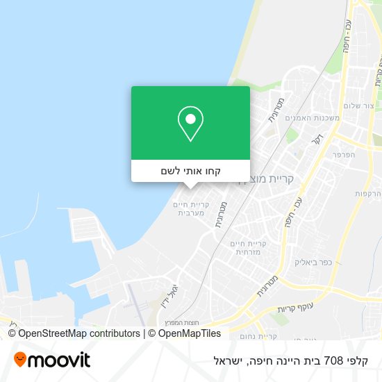 מפת קלפי 708 בית היינה חיפה