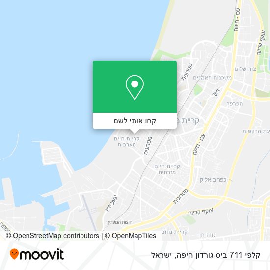 מפת קלפי 711 ביס גורדון חיפה