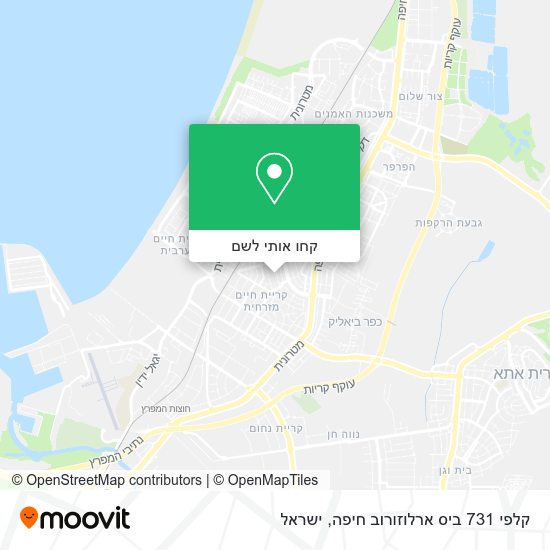 מפת קלפי 731 ביס ארלוזורוב חיפה
