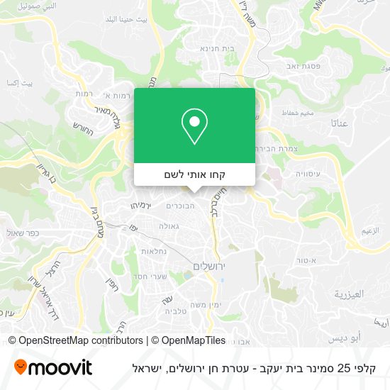 מפת קלפי 25 סמינר בית יעקב - עטרת חן ירושלים
