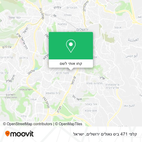 מפת קלפי 471 ביס גאולים ירושלים