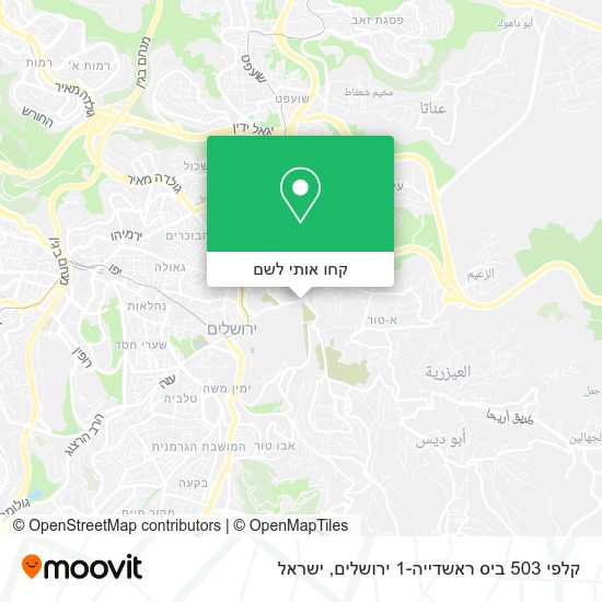 מפת קלפי 503 ביס ראשדייה-1 ירושלים