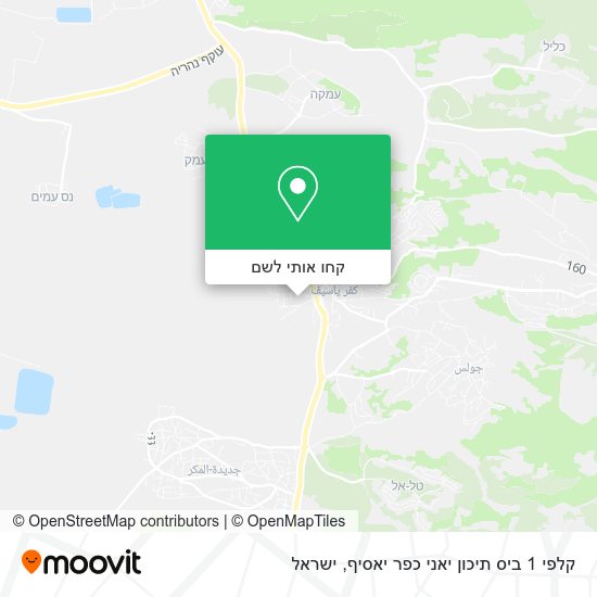 מפת קלפי 1 ביס תיכון יאני כפר יאסיף