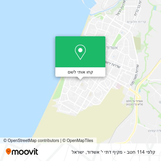 מפת קלפי 114 חטב - מקיף דתי י' אשדוד