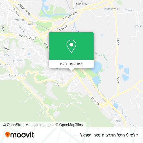 מפת קלפי 9 היכל התרבות נשר