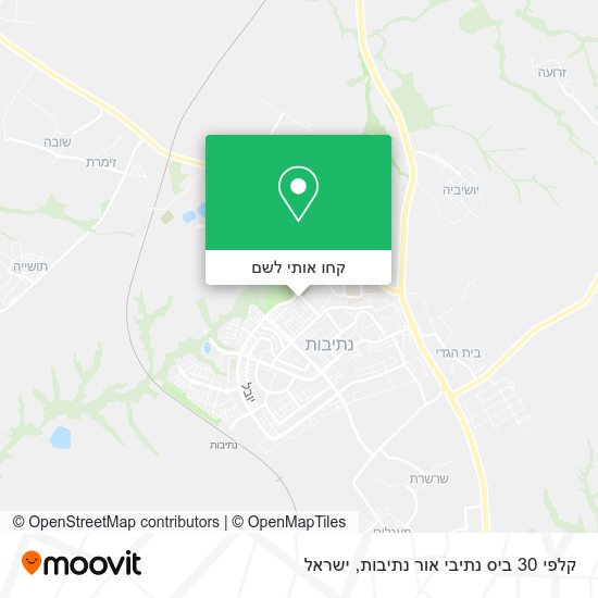 מפת קלפי 30 ביס נתיבי אור נתיבות