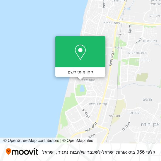 מפת קלפי 956 ביס אורות ישראל-לשעבר שלהבות נתניה