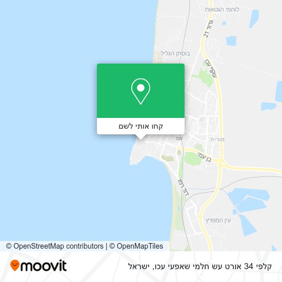 מפת קלפי 34 אורט עש חלמי שאפעי עכו