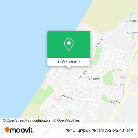 מפת קלפי 43 ביס בית יחזקאל אשקלון