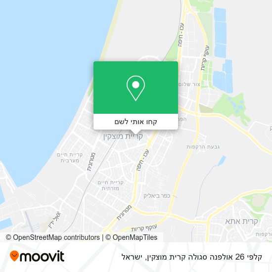 מפת קלפי 26 אולפנה סגולה קרית מוצקין