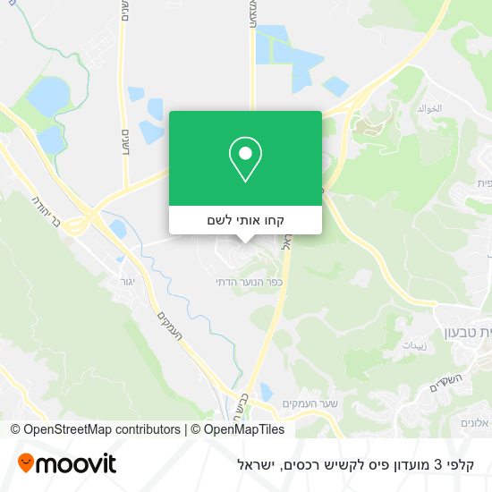 מפת קלפי 3 מועדון פיס לקשיש רכסים