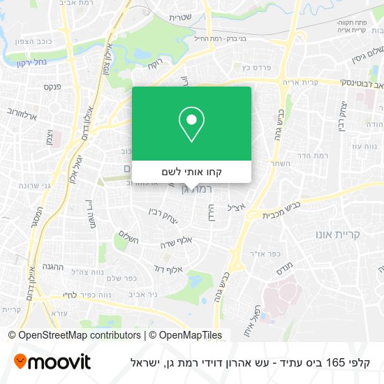 מפת קלפי 165 ביס עתיד - עש אהרון דוידי רמת גן