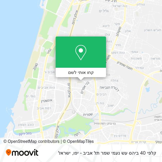 מפת קלפי 40 ביהס עש נעמי שמר תל אביב - יפו