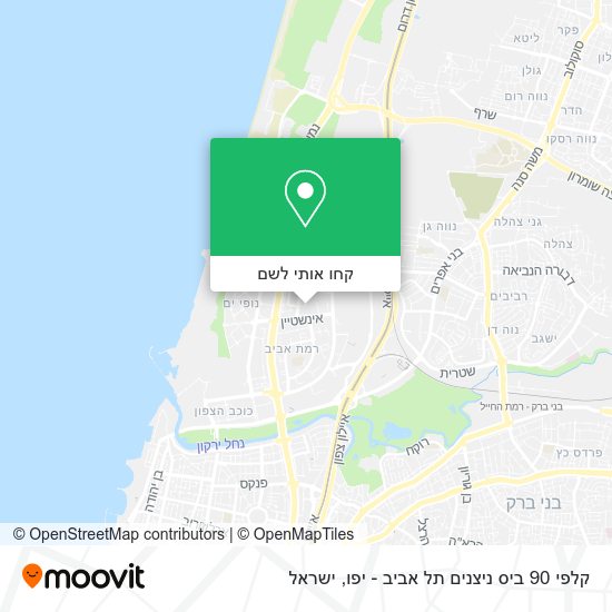 מפת קלפי 90 ביס ניצנים תל אביב - יפו