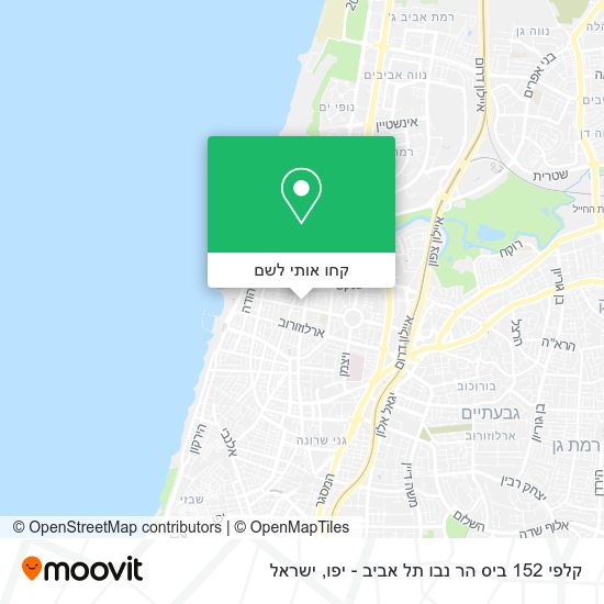 מפת קלפי 152 ביס הר נבו תל אביב - יפו