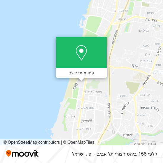 מפת קלפי 156 ביהס הצורי תל אביב - יפו