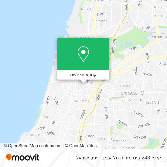 מפת קלפי 243 ביס מוריה תל אביב - יפו