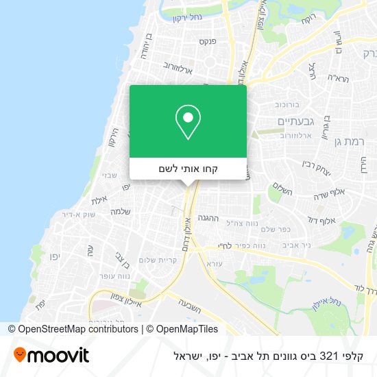 מפת קלפי 321 ביס גוונים תל אביב - יפו