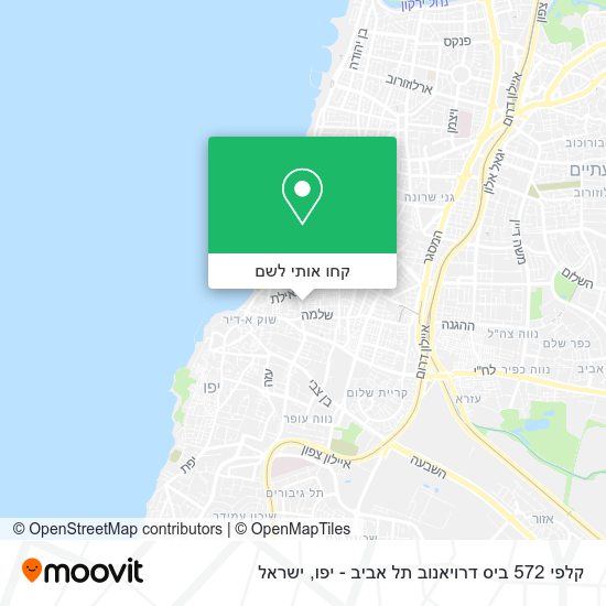 מפת קלפי 572 ביס דרויאנוב תל אביב - יפו