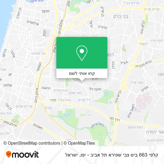 מפת קלפי 663 ביס צבי שפירא תל אביב - יפו